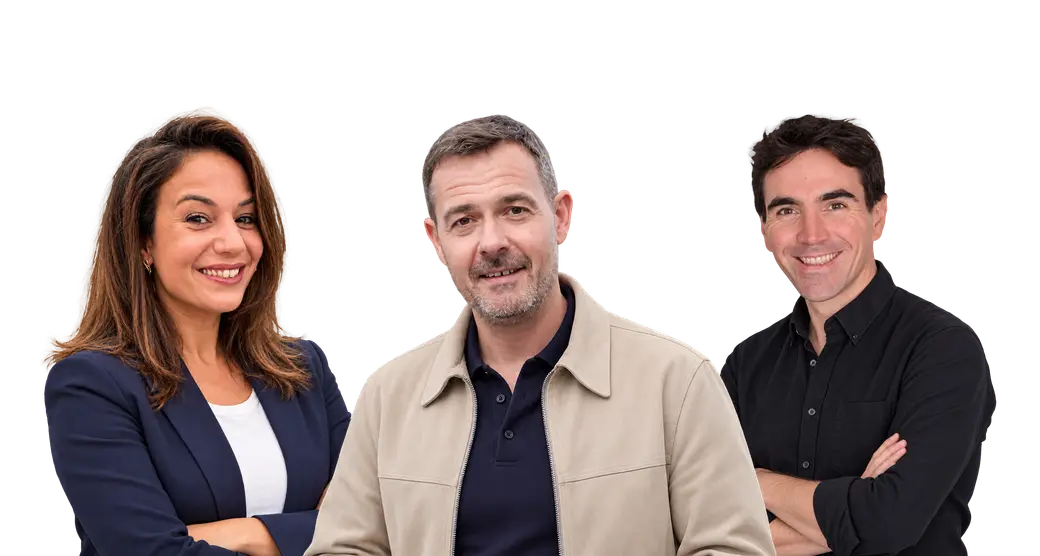 L'équipe ATTIX : Amandine, Arnaud et Benoît